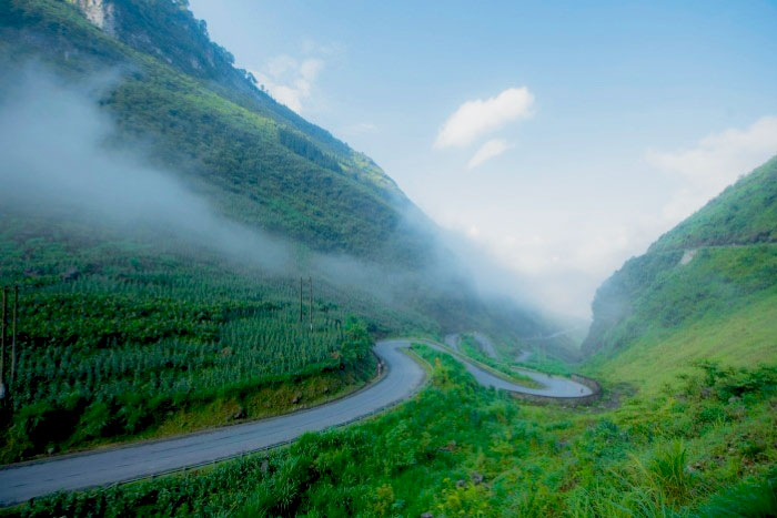 Ha Giang Loop early morning after the rain